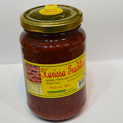 Harissa traditionnel Hennedrog 380g en pot
