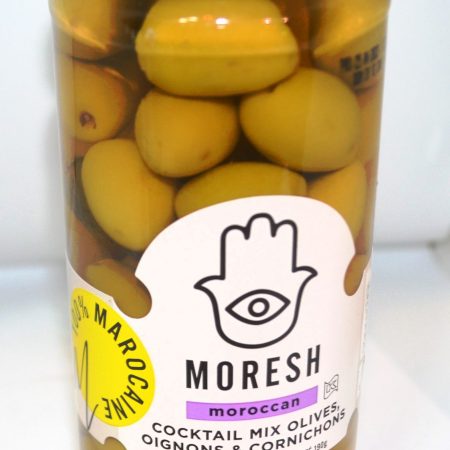 Cocktail mix olives oignons & cornichons - MORESH - 190g