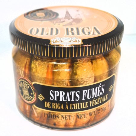 Sprats fumés de Riga à l'huile végétale - OLD RIGA - 270g - Kacher