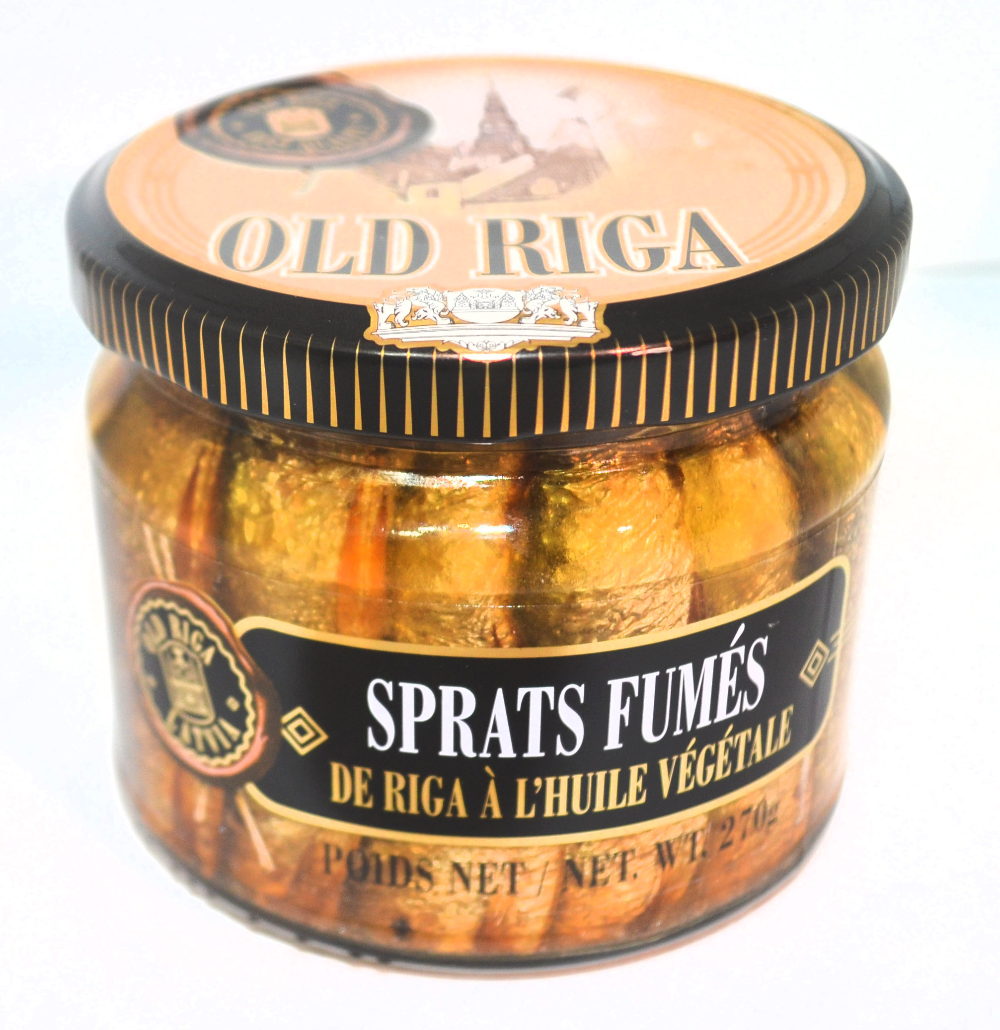 Sprats fumés de Riga à l'huile végétale - OLD RIGA - 270g - Kacher