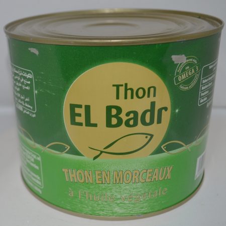 Thon en morceaux à l'huile végétale - EL BADR - 2050g