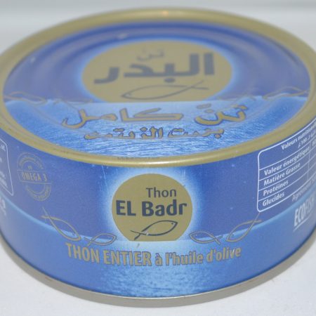 Thon Entier à l'huile olive - EL BADR - 162g