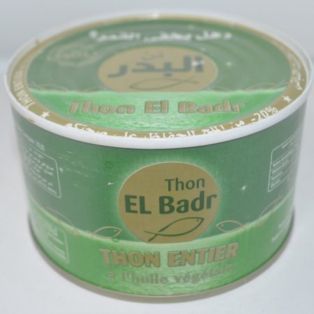 Thon Entier à l'huile végétale - EL BADR - 400g