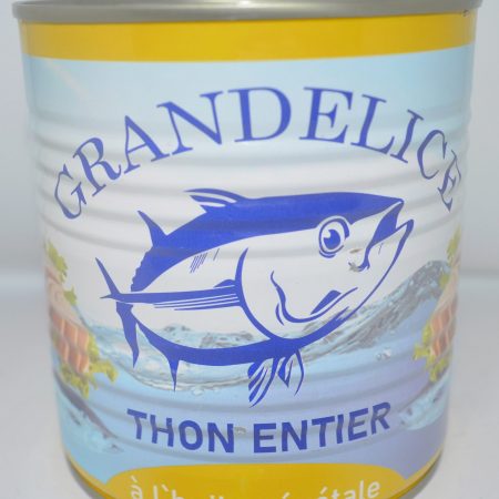 Thon Entier à l'huile végétale - GRANDELICE - 750g