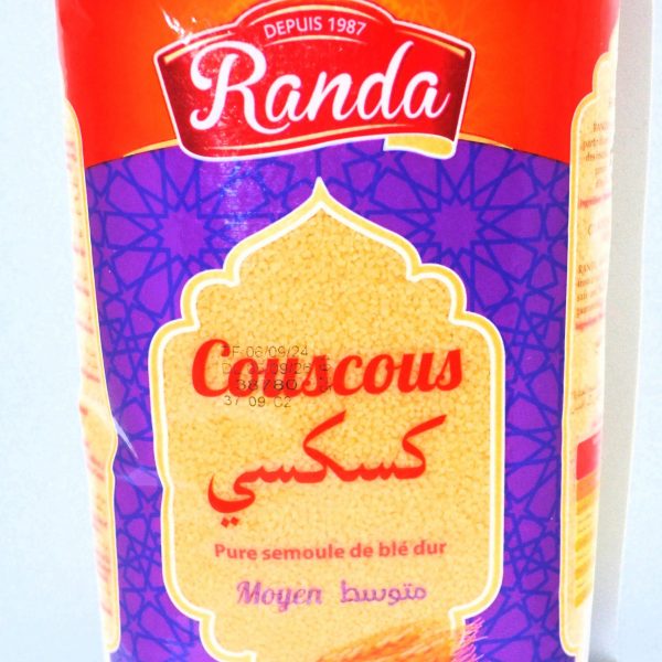 Couscous moyen pure semoule de blé dur - RANDA - 1Kg