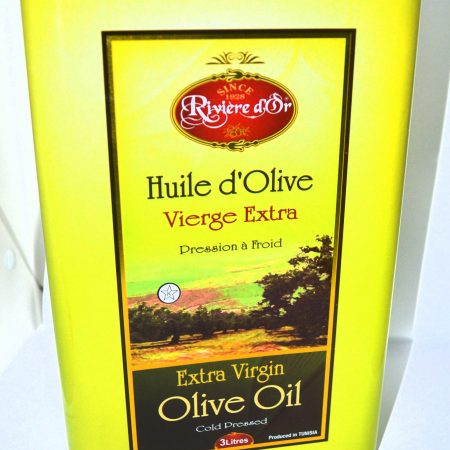 Huile d'Olive extra vierge pression à froid -RIVIÈRE D'OR - 3 Litres
