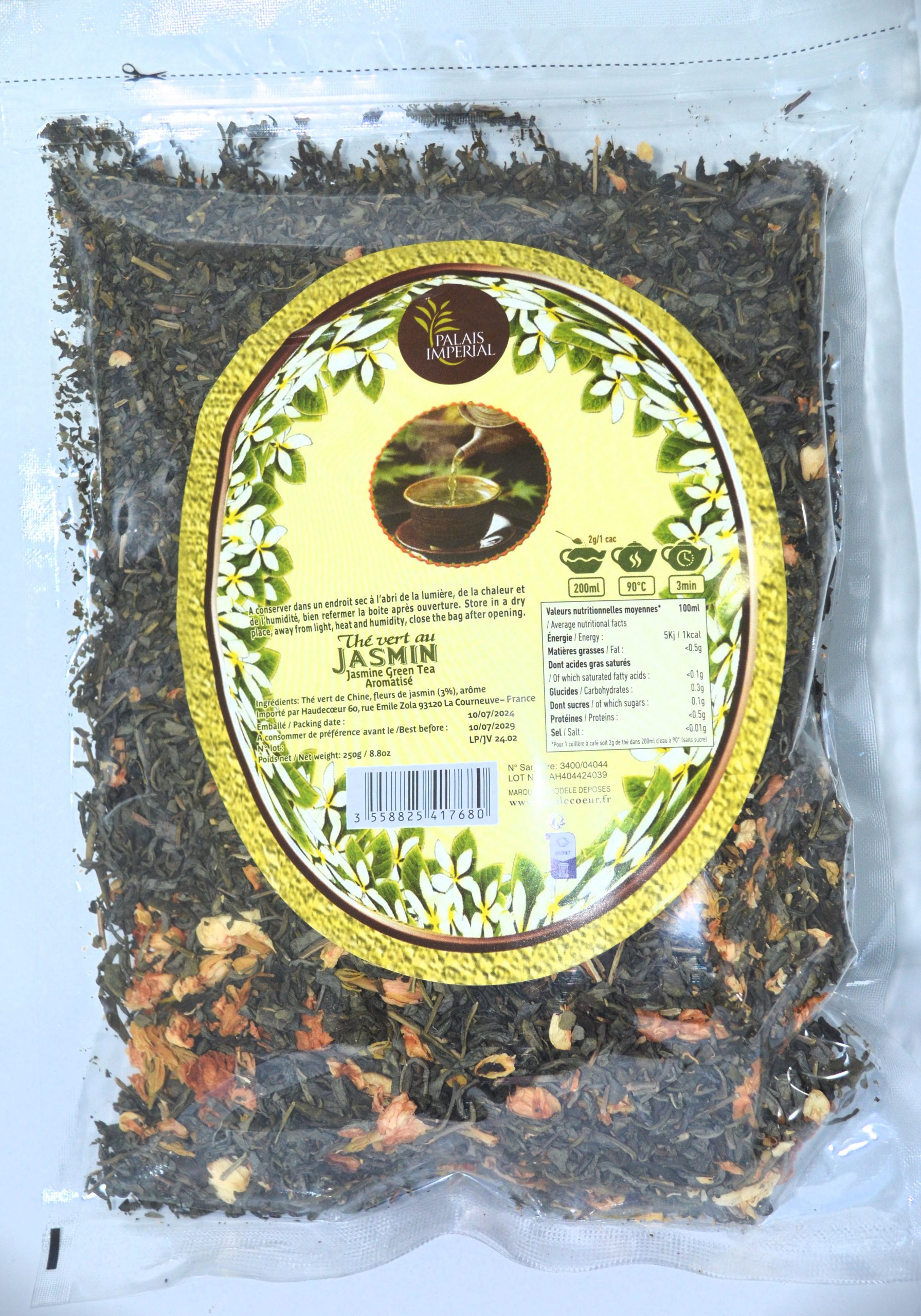 Thé vert au Jasmin -PALAIS IMPERIAL- 250g